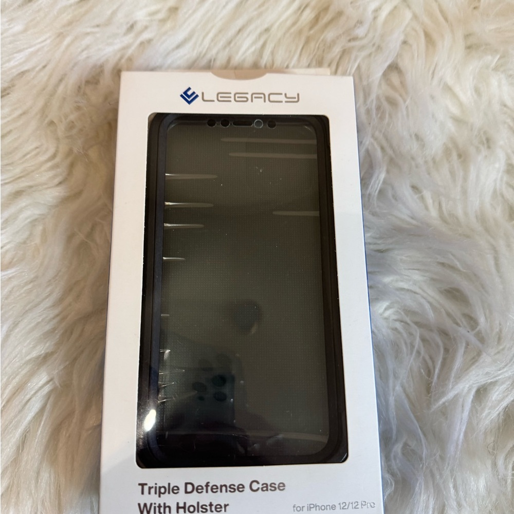 Legacy Black Triple Defense Case with Holster for IPhone 12/12 pro